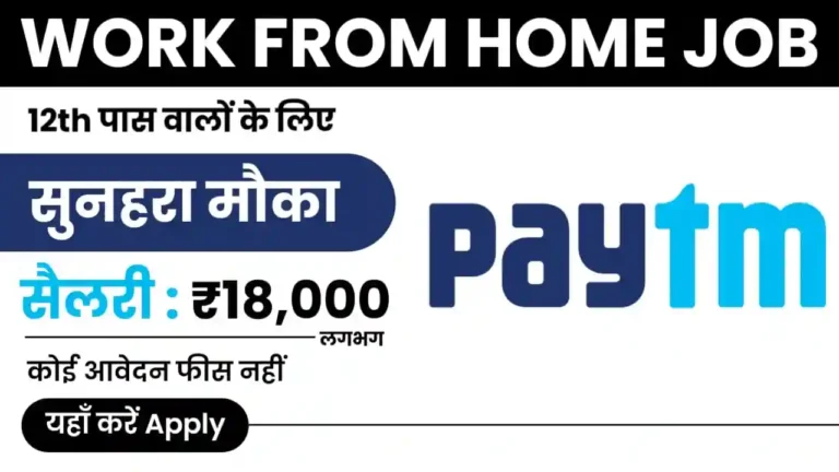PayTm Work From Home Job 2024