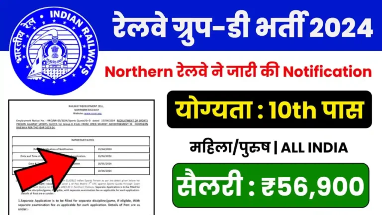 Northern Railway Group D Recruitment 2024