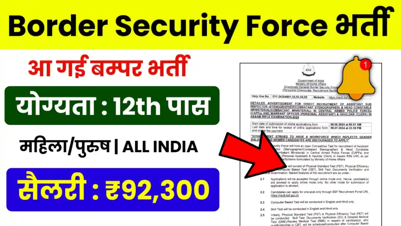 BSF Recruitment 2024