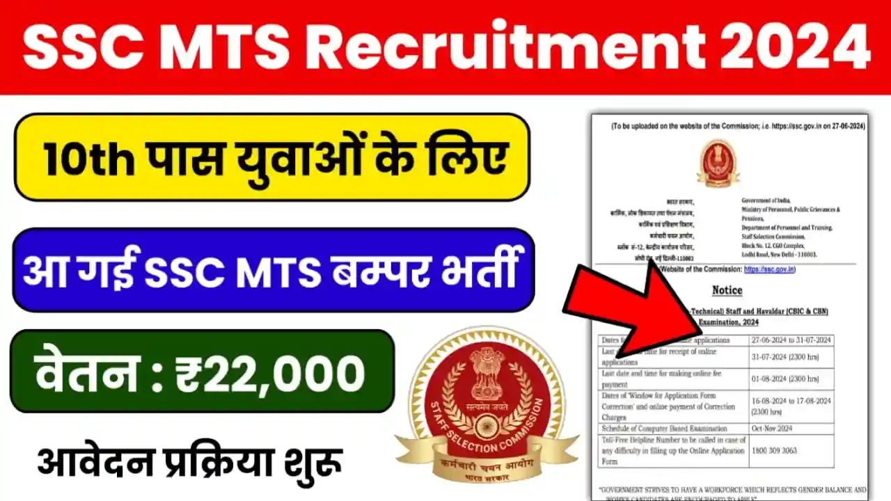 SSC MTS Recruitment 2024