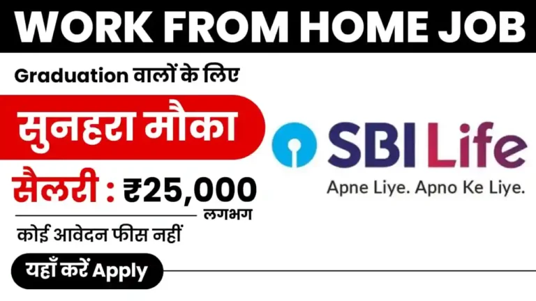 SBI Life Work From Home Job