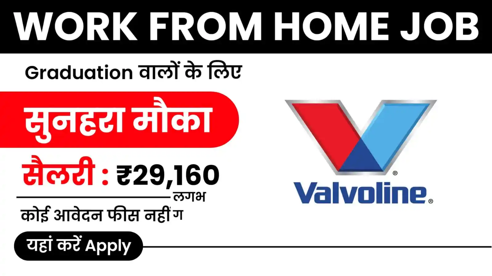 Valvoline Work From Home job