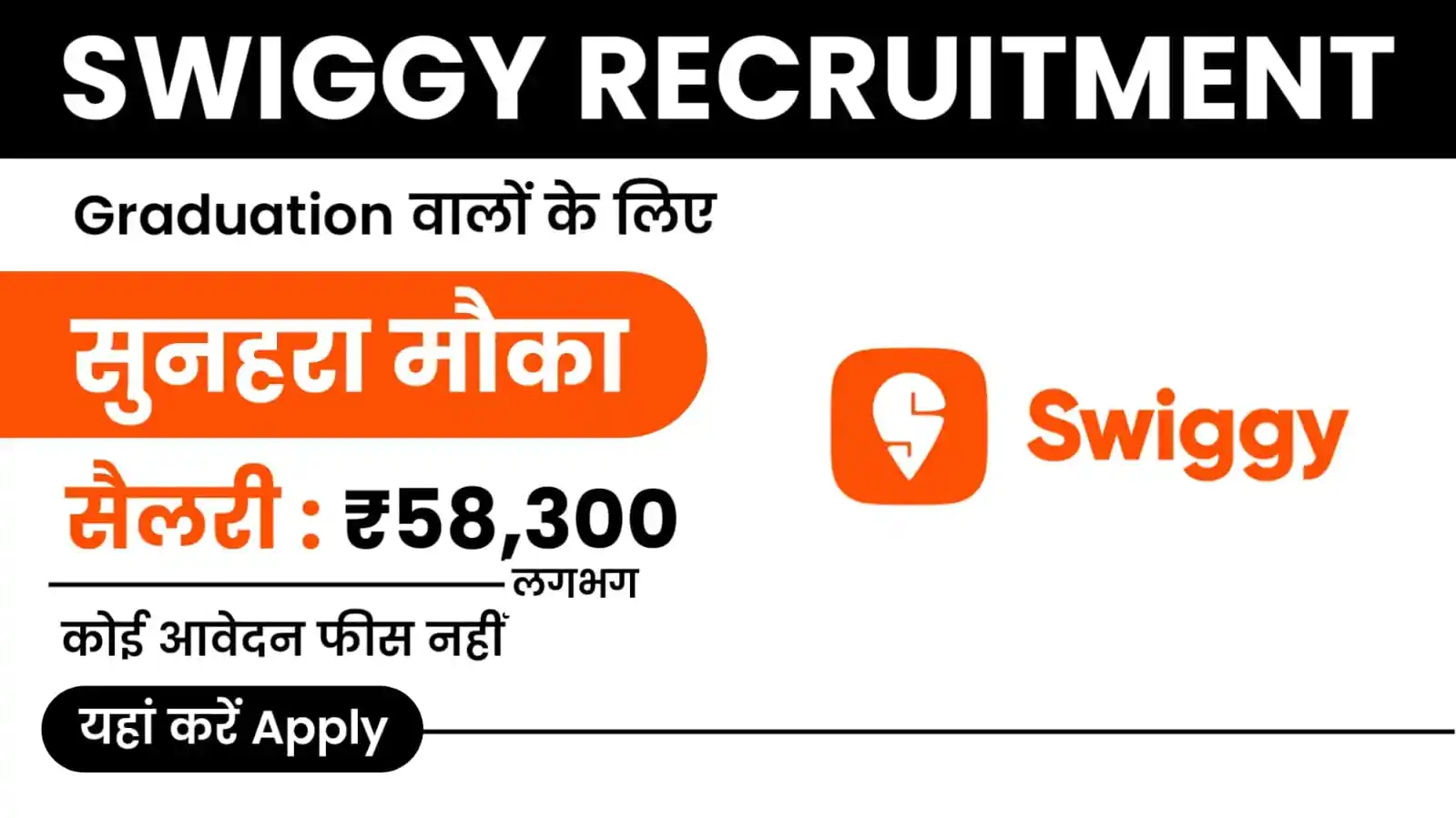 Swiggy Recruitment 2024