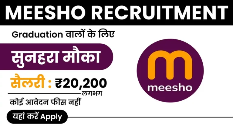 Meesho Recruitment 2024