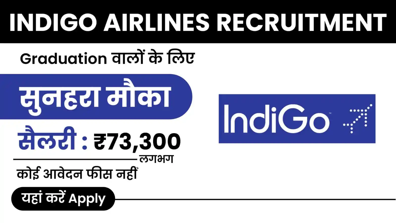 Indigo Airlines Recruitment 2024