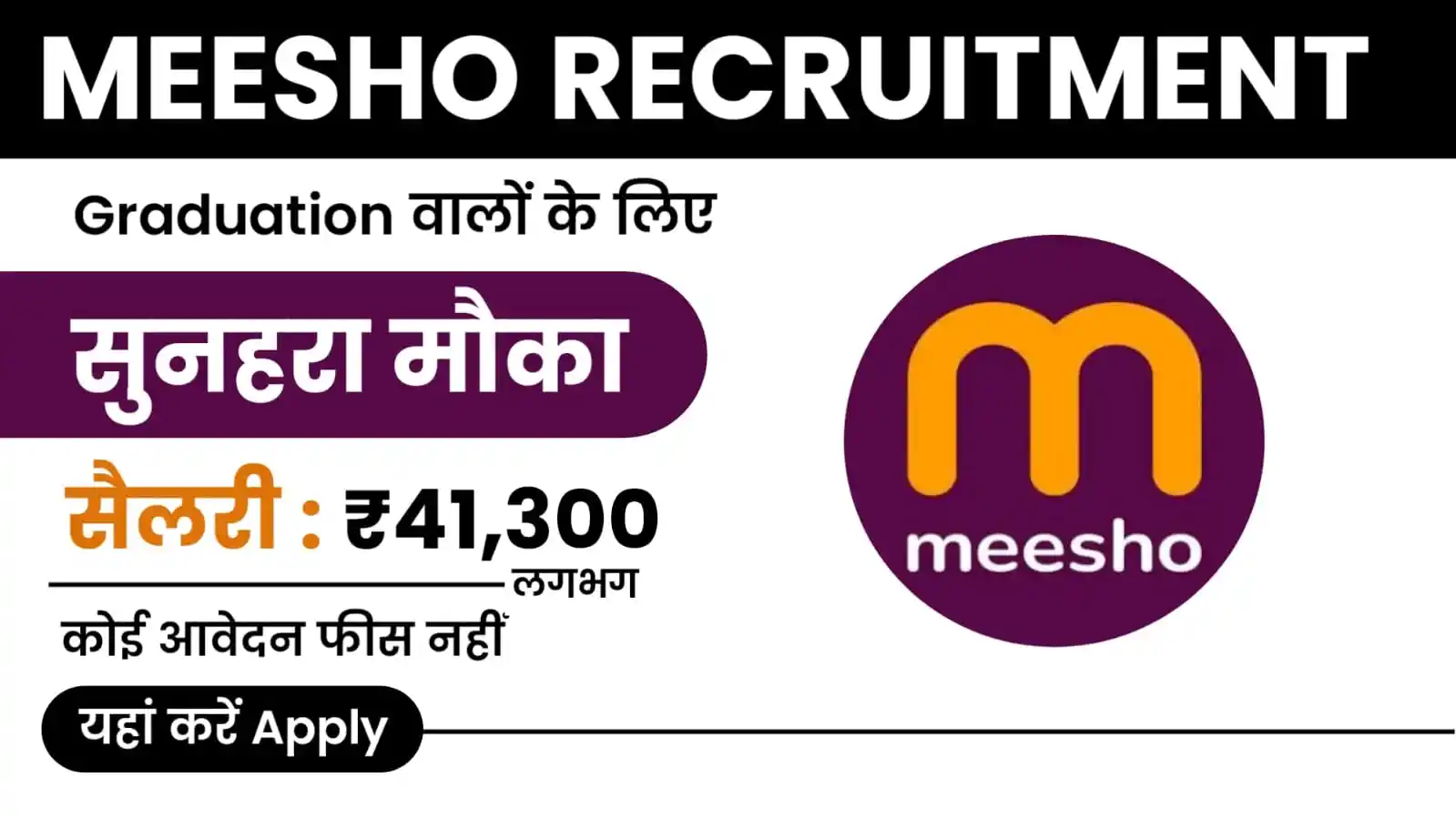 Meesho Recruitment 2024