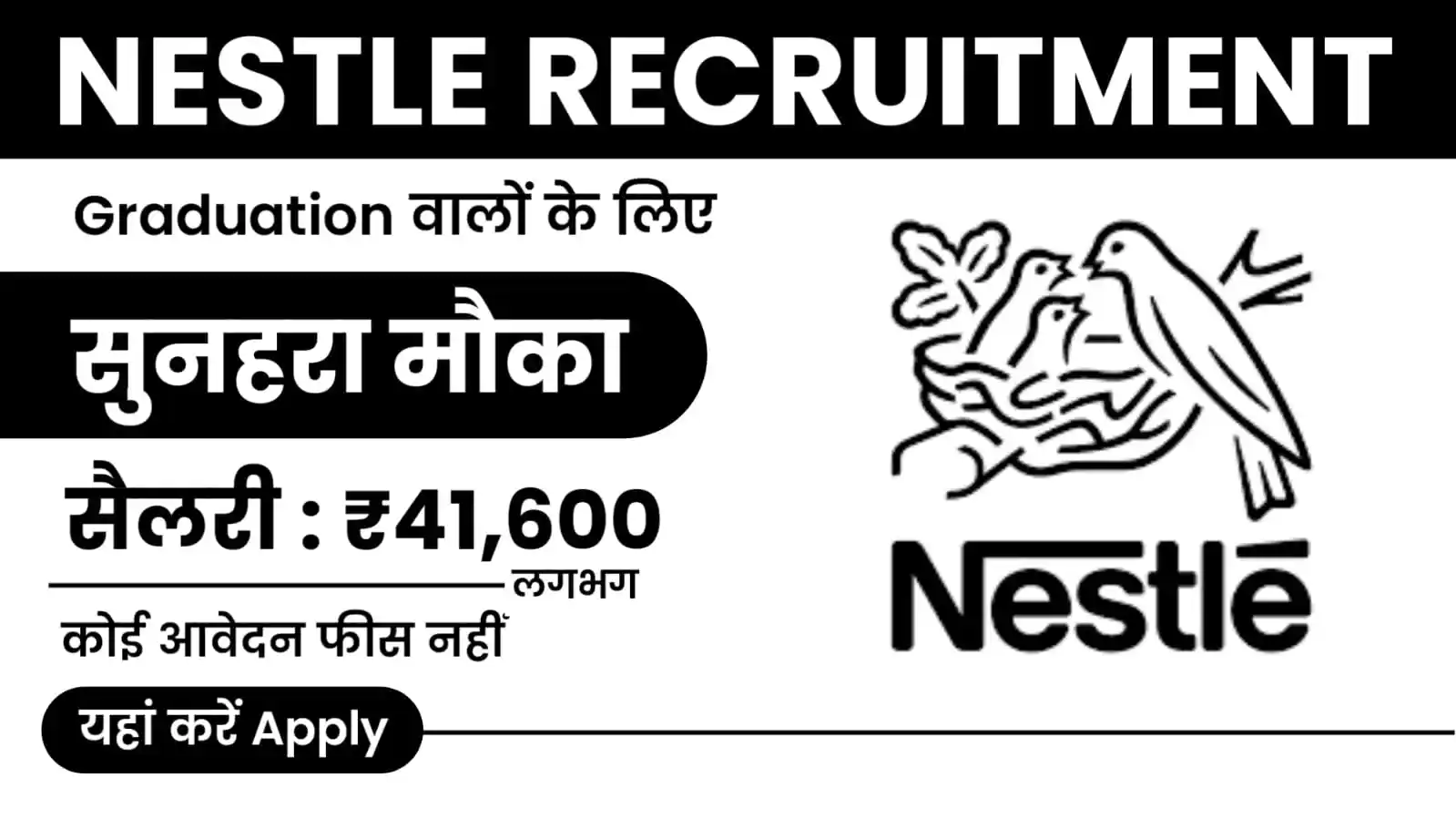 Nestle Recruitment 2024