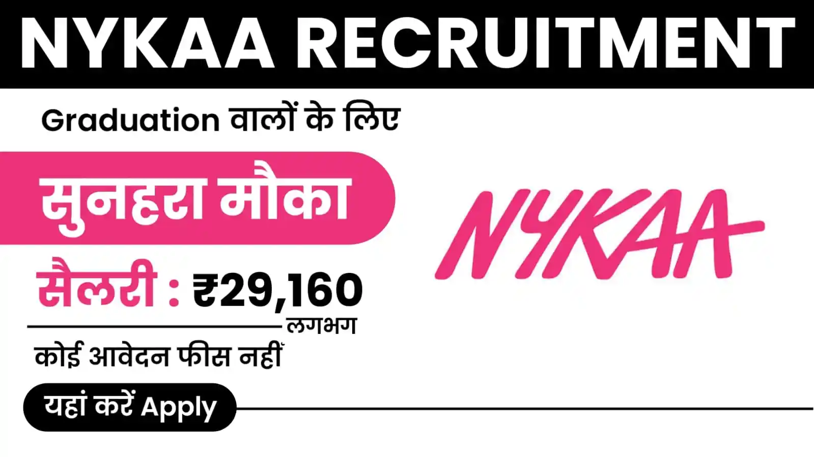 Nykaa Recruitment 2024